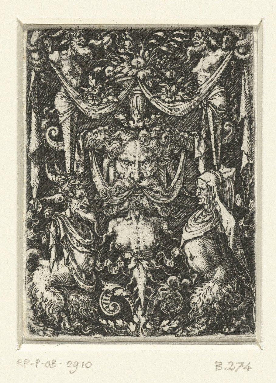 Felületi díszítés groteszkekkel alkotó: Heinrich Aldegrever