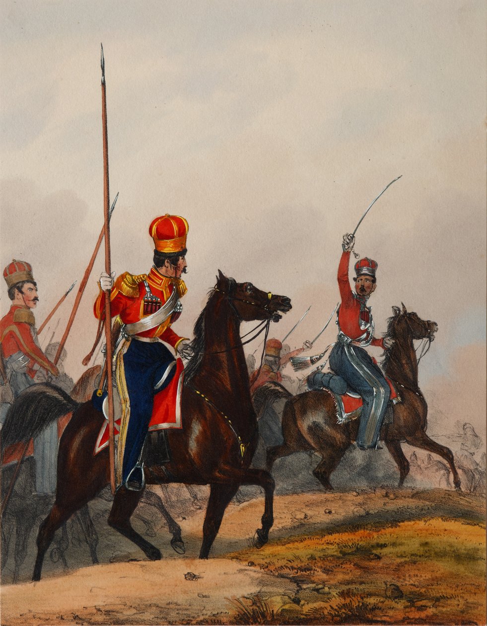A krími tatár életőrszázad, 1840-es évek alkotó: Heinrich Ambros Eckert