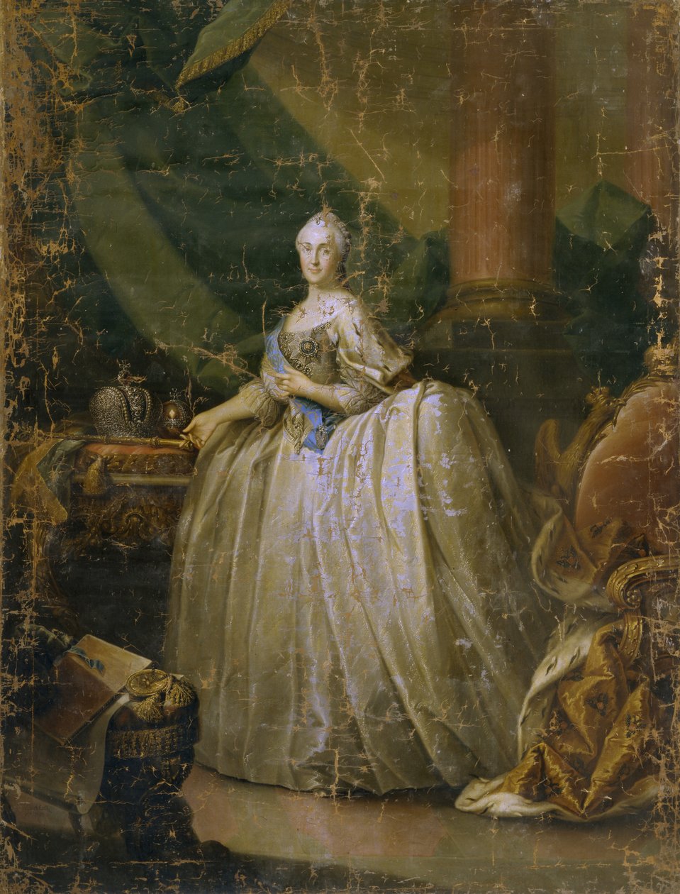 II. Katalin császárné portréja 1729-1796, 1765 alkotó: Heinrich Buchholz