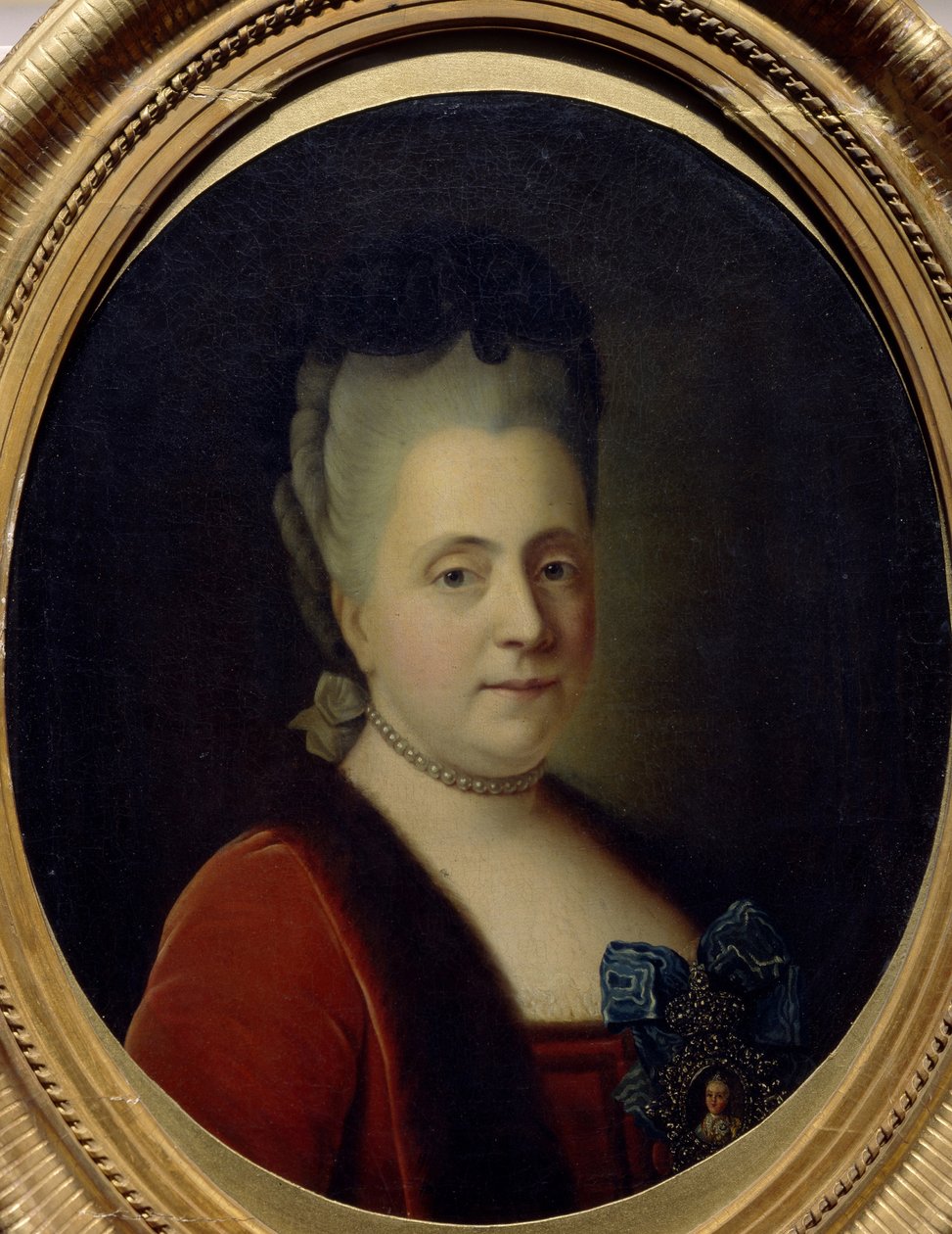 Darja Alekszejevna Golicina várakozó hercegnő portréja 1724-1798, 1772 alkotó: Heinrich Buchholz