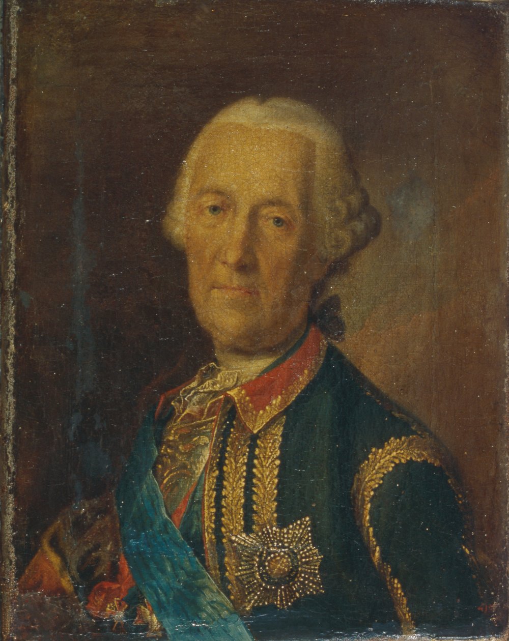 A marsall és politikus, Burkhard Christoph von Munnich gróf portréja 1683-1767, 1764 alkotó: Heinrich Buchholz
