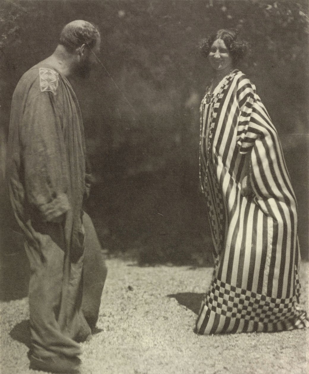 Gustav Klimt és Emilie Flöge, c. 1909. alkotó: Heinrich Böhler