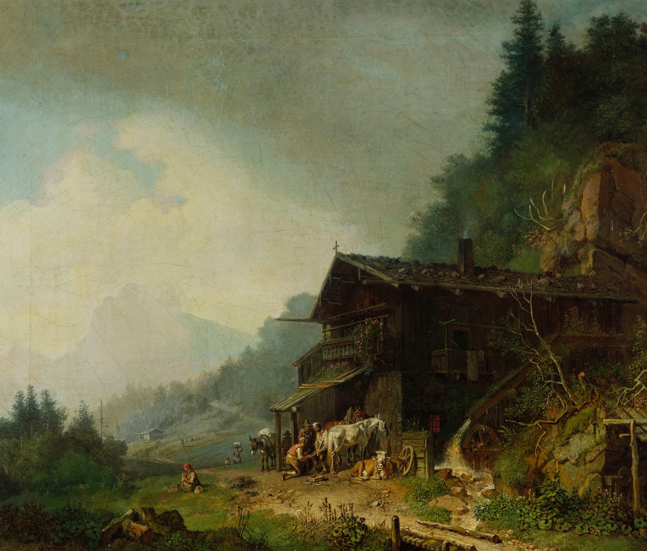 Egy kovácsműhely a bajor Alpokban alkotó: Heinrich Burkel