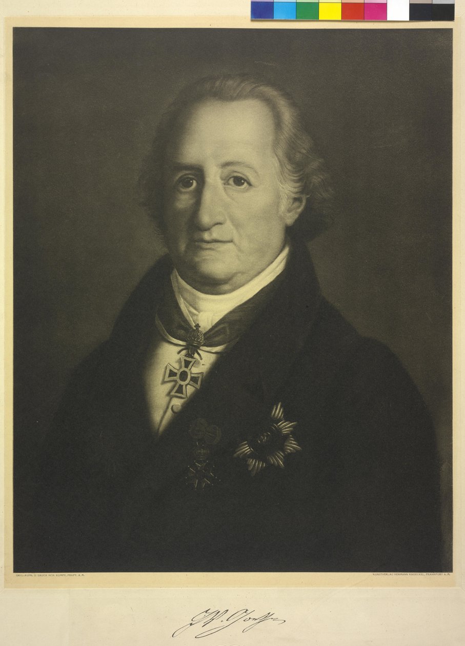 Johann Wolfgang von Goethe alkotó: Heinrich Christoph Kolbe