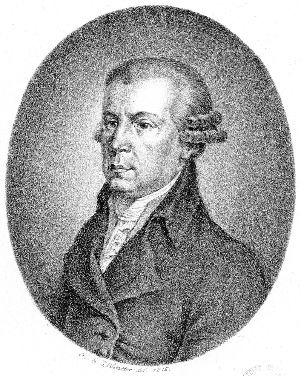 Az ábrázolt személy: Johann Georg Albrechtsberger alkotó: Heinrich Eduard Winter