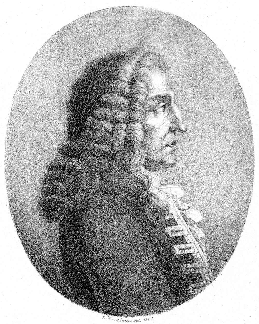 Leírt személy:  Johann Joseph Fux alkotó: Heinrich Eduard Winter