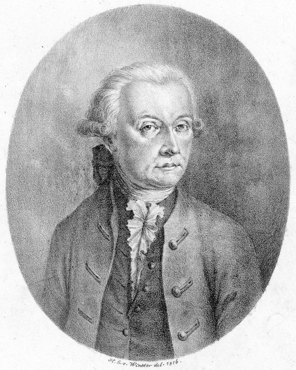 Leírt személy:  Leopold Mozart alkotó: Heinrich Eduard Winter