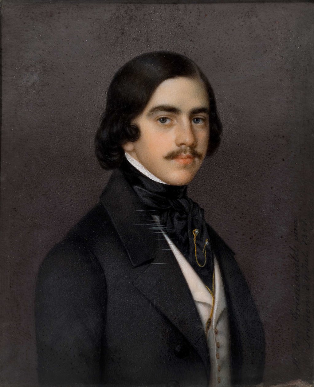 Mihail Alekszandrovics Bakunyin portréja 1814-1876, 1841. alkotó: Heinrich Ferdinand Grünewald