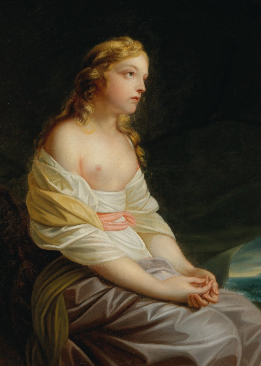 Jelenet a Der erste Schiffer idillből Salomon Gessner első hajósa c. 1800. alkotó: Heinrich Friedrich Füger