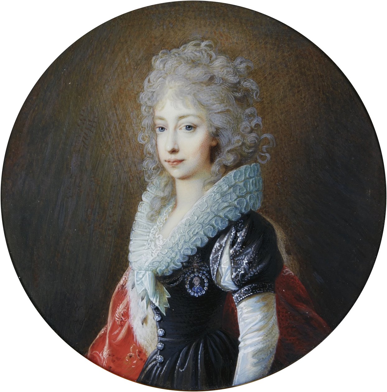 Mária Klementina osztrák főhercegnő, későbbi nápolyi koronahercegnő (1777-1801) portréja alkotó: Heinrich Füger