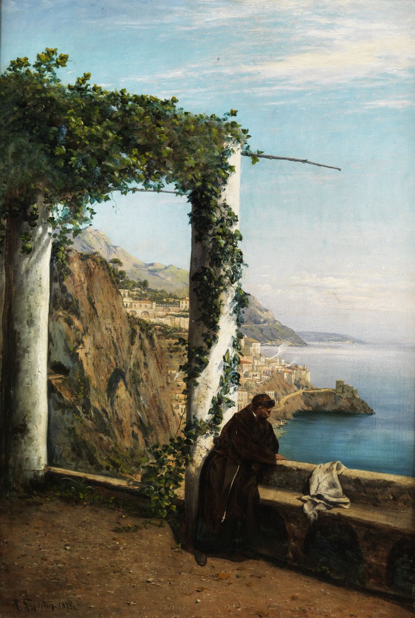 Szerzetes az Amalfi-parton alkotó: Heinrich Gogarten