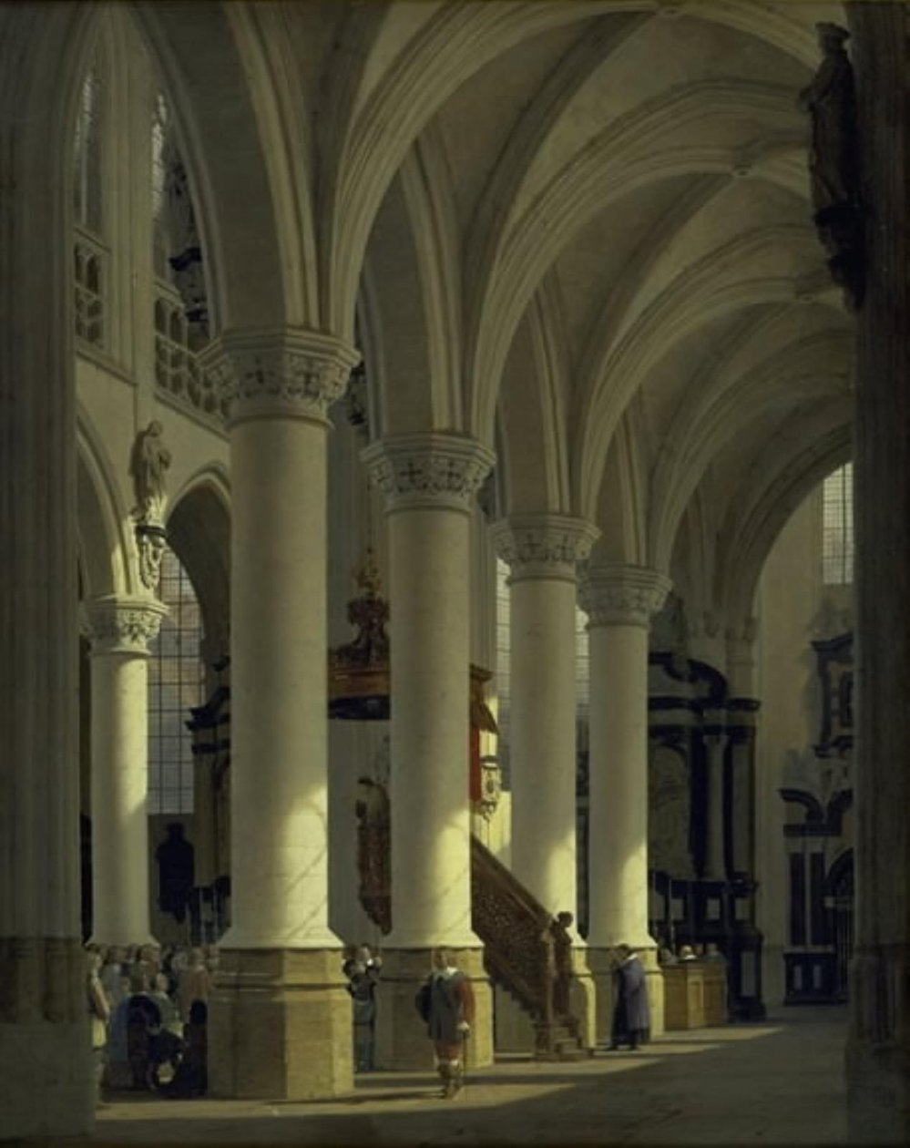 A templom a St. Sablon Brüsszelben alkotó: Heinrich Hansen