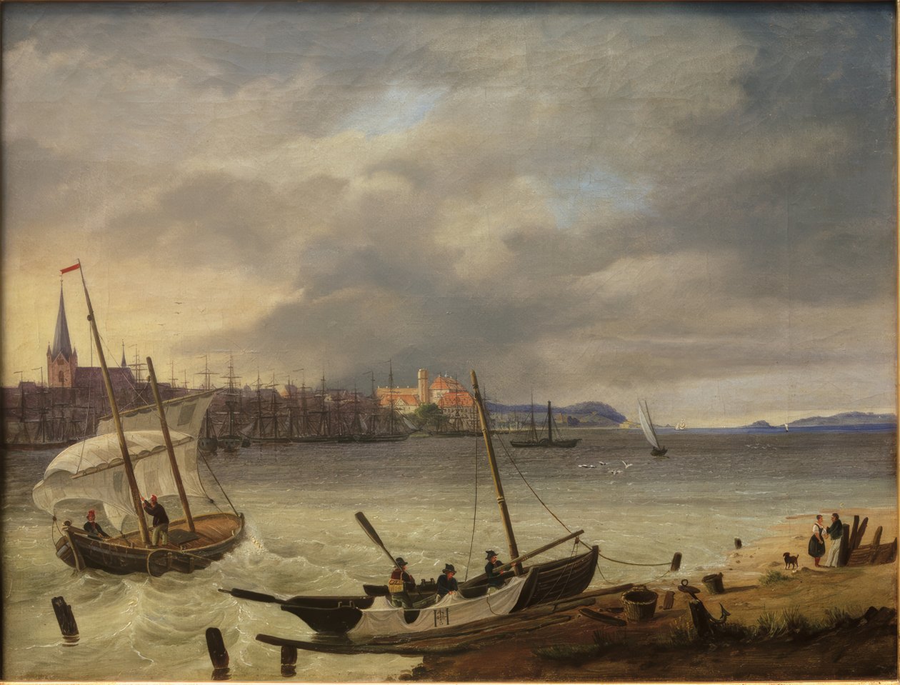 Kiel és a Kiel-fjord alkotó: Heinrich Hintze