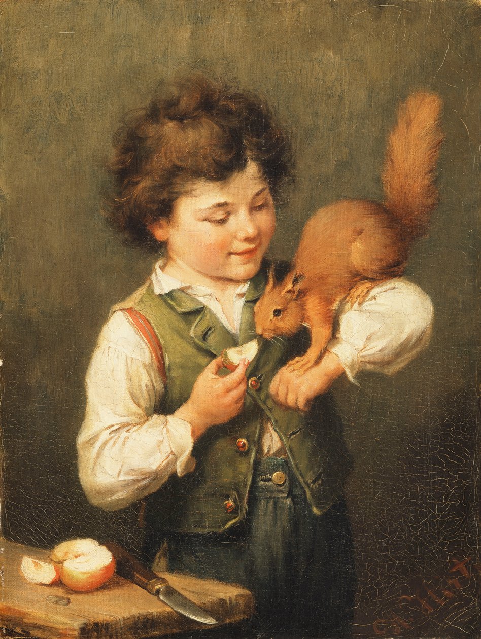 A kisállat mókus alkotó: Heinrich Hirt