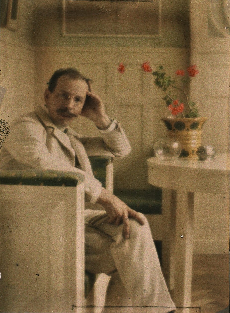 Heinrich Kühn önarcképe, autokróm alkotó: Heinrich Kuhn