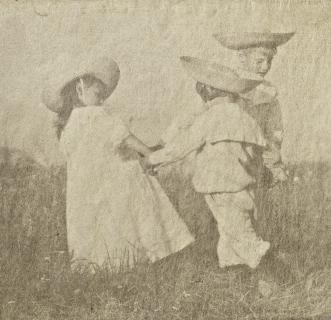 Walther, Edeltrude és Hans Kühn, 1905 körül (platina palládiumminta) alkotó: Heinrich Kuhn