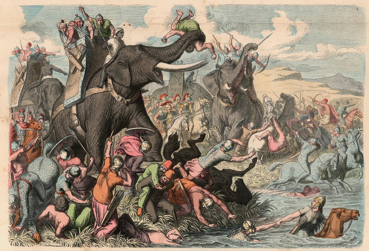 Az ókori Görögország: Nagy Sándor hadjárata a Balkánon Kr.e. 335 alkotó: Heinrich Leutemann
