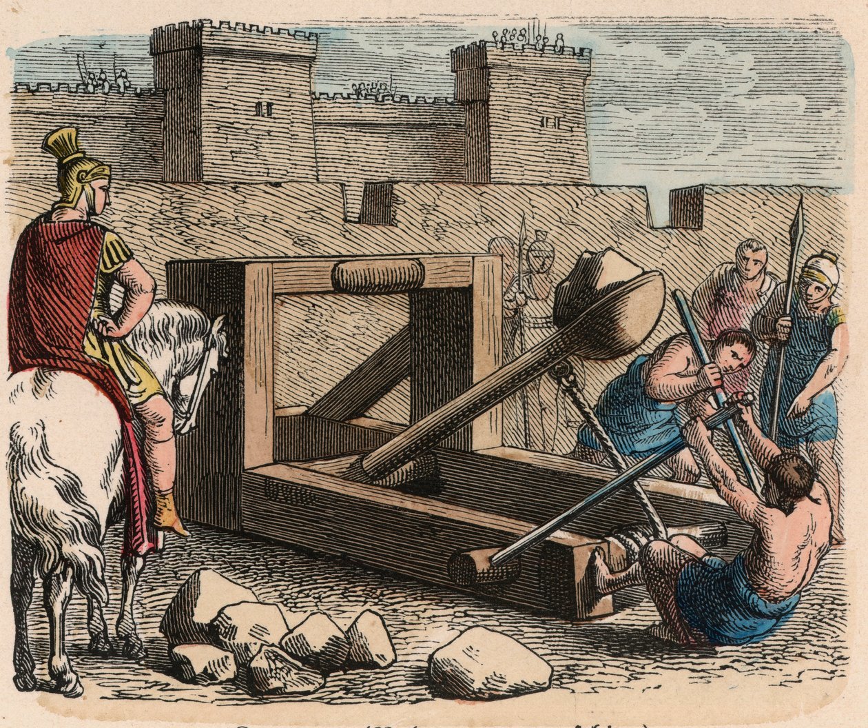 Az ókori Róma: Fegyverzet, Katapult alkotó: Heinrich Leutemann