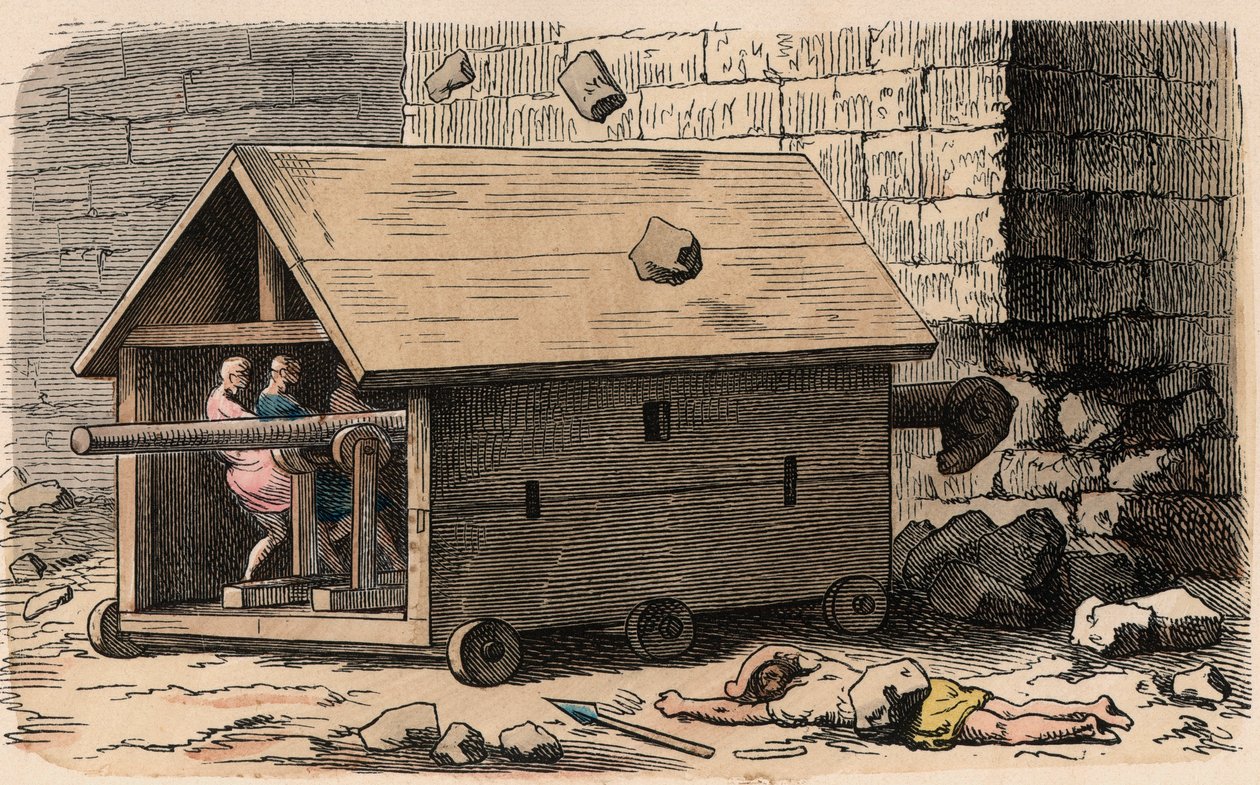 Ütődob, ostrommotor alkotó: Heinrich Leutemann