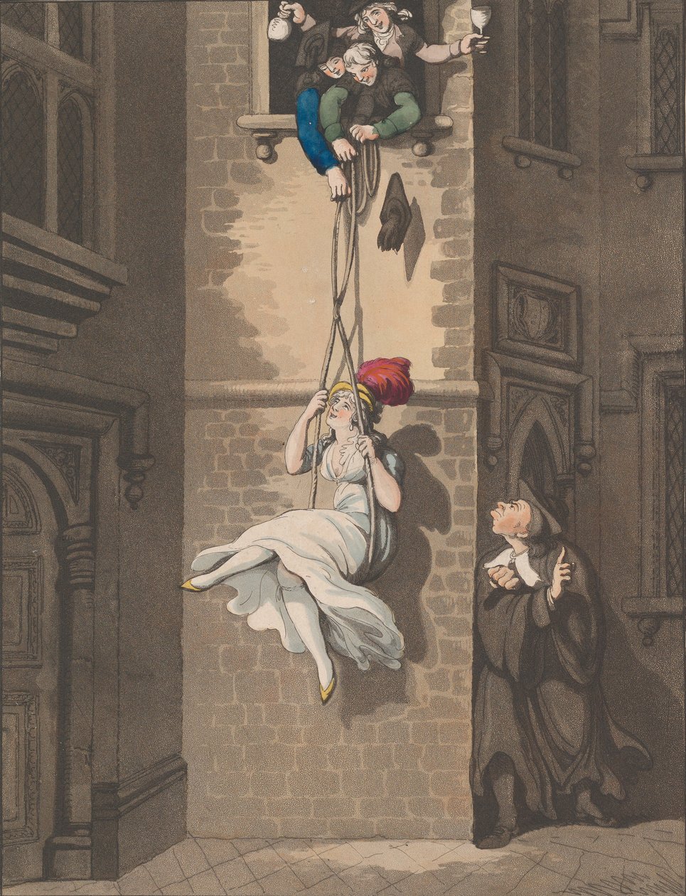 Becsempészet, avagy főiskolai trükk, 1798. augusztus 8. alkotó: Heinrich Schutz