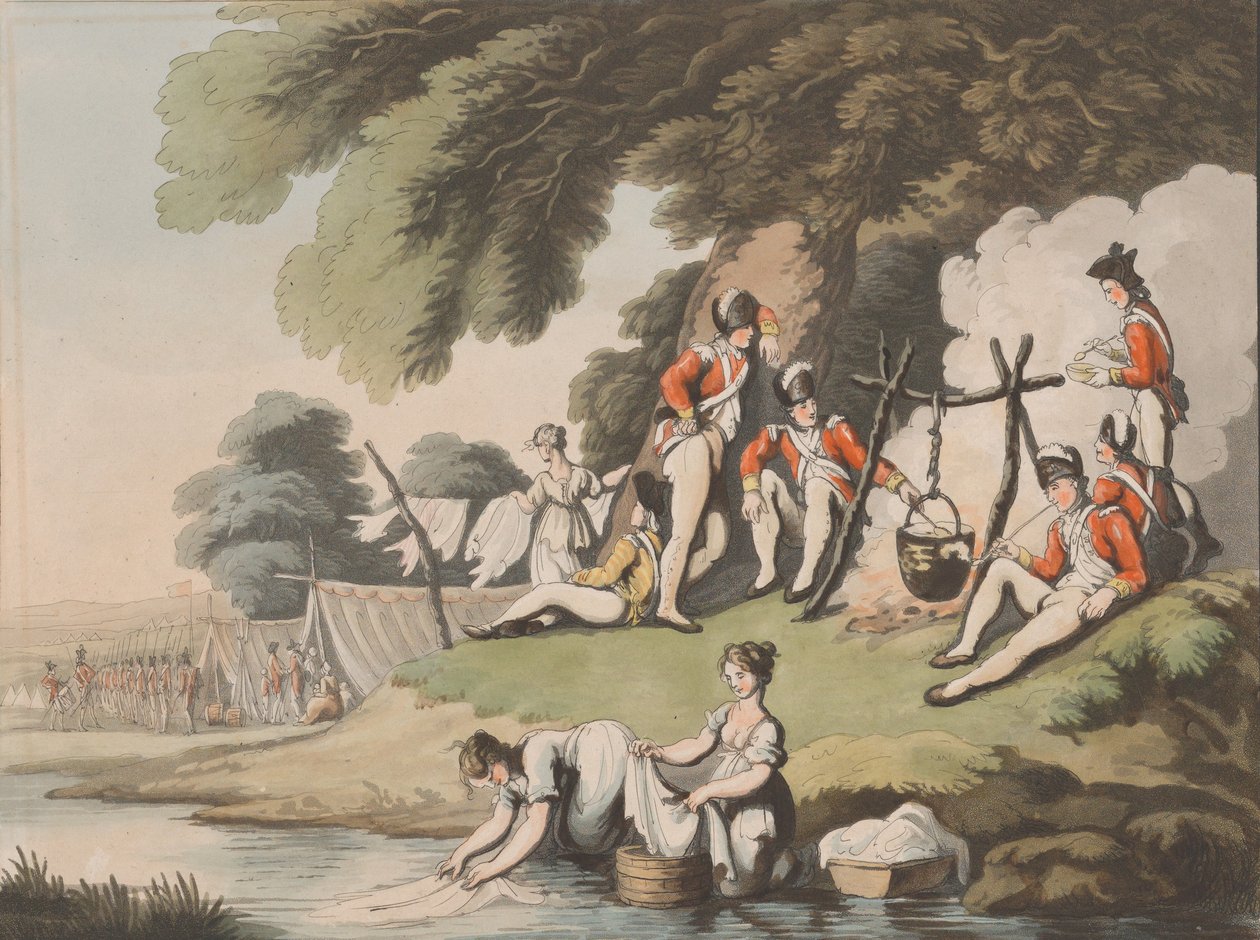 Katonák főzése, 1798. április 1. alkotó: Heinrich Schutz