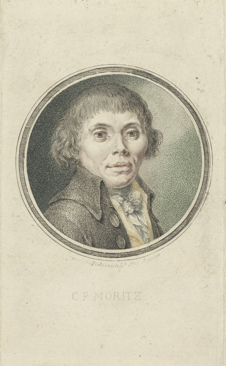 Karl Philipp Moritz portréja 1756-1793, 1795. alkotó: Heinrich Sintzenich