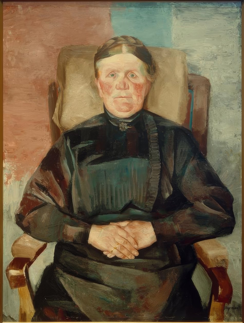 Öreg farmer felesége (Anna Rohwedder) alkotó: Heinrich Stegemann