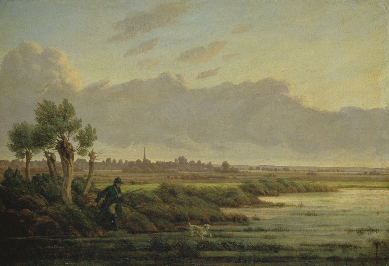 A Winterhude-i Alsteren, 1834 alkotó: Heinrich Stuhlmann