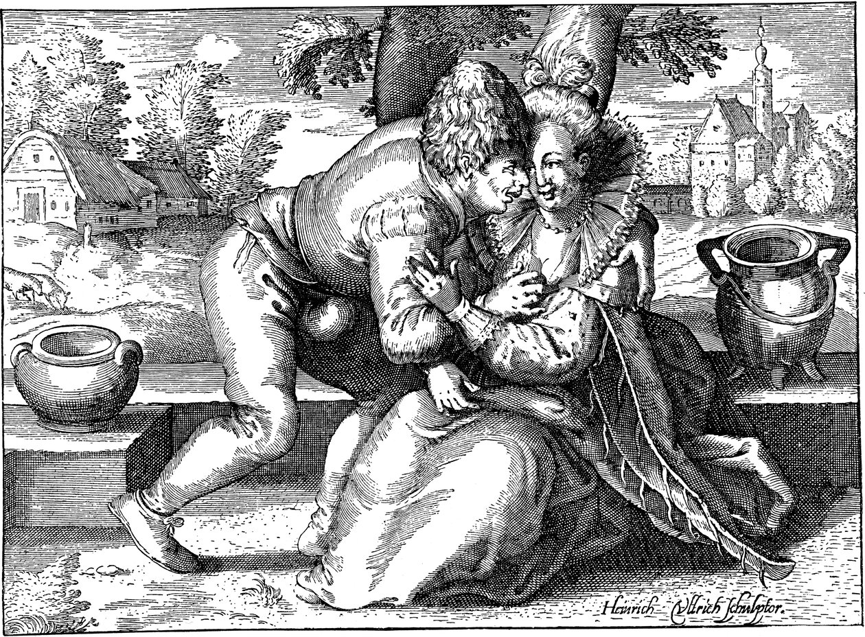 Szerelmes paraszt alkotó: Heinrich Ullrich
