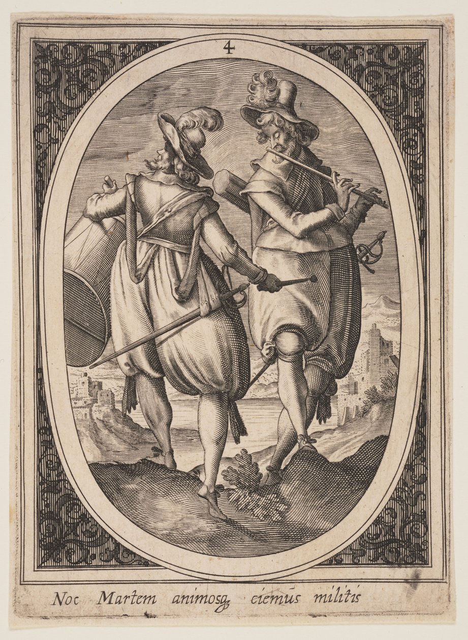 4. tábla a Military Figures (Katonai figurák) című kiadványból alkotó: Heinrich Ulrich