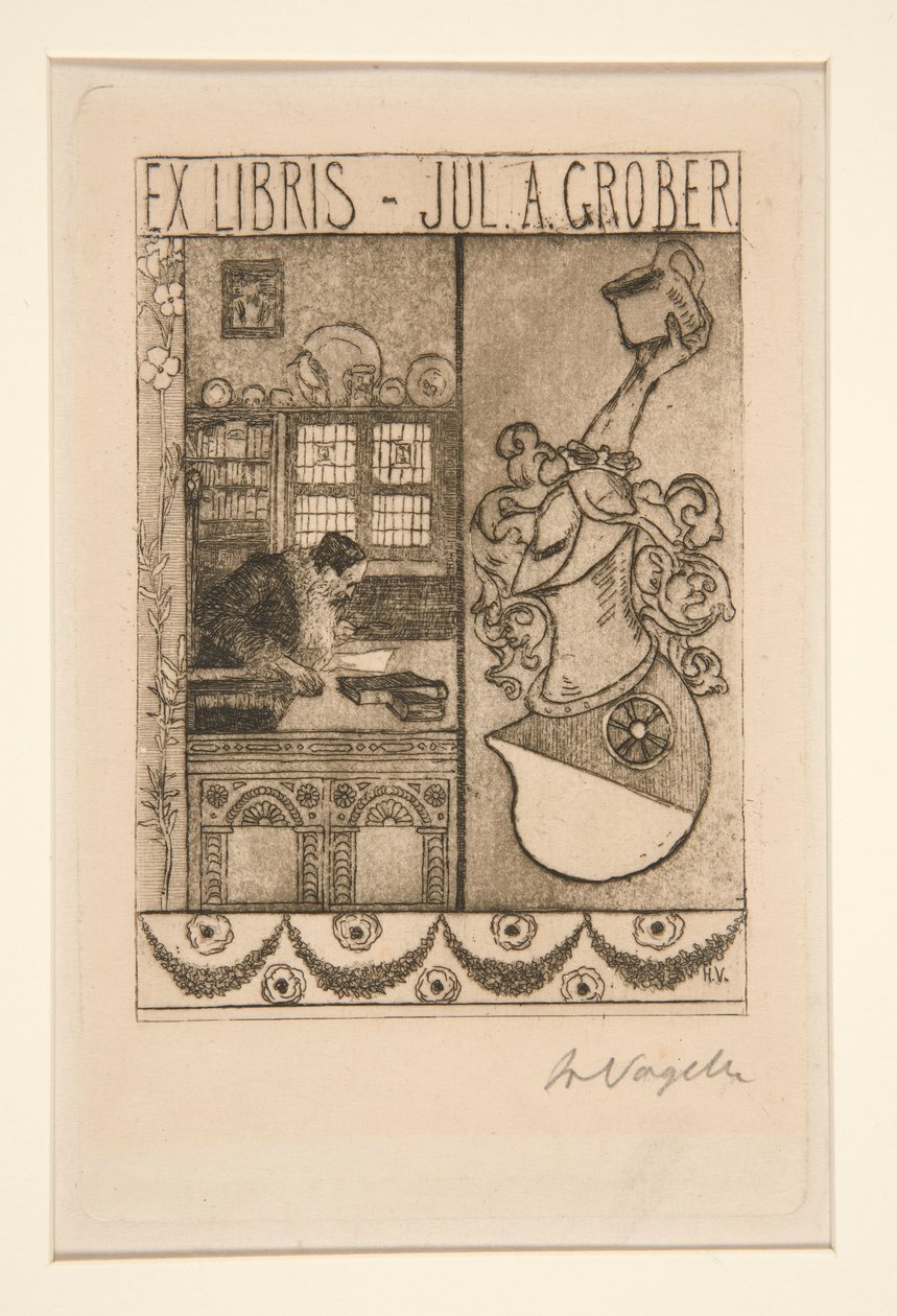 Könyvtáblák alkotó: Heinrich Vogeler