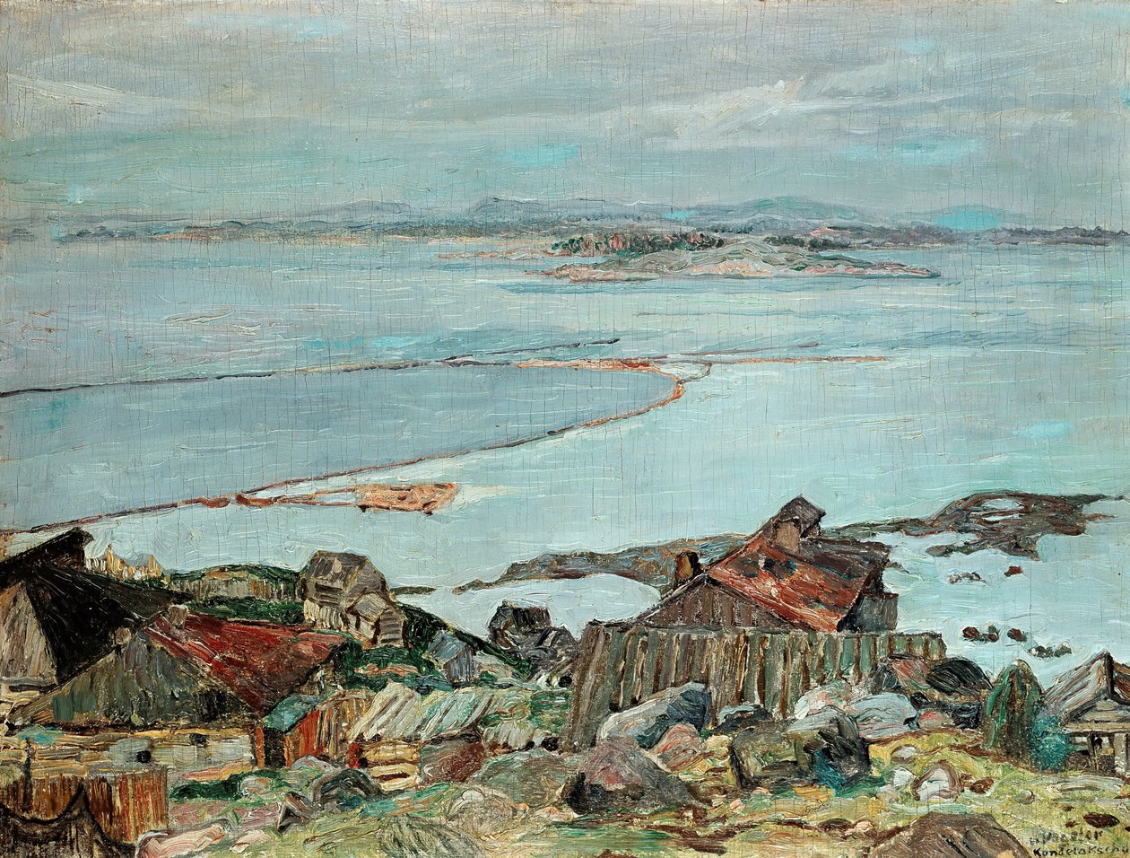 Kandalaksha, 1925. alkotó: Heinrich Vogeler