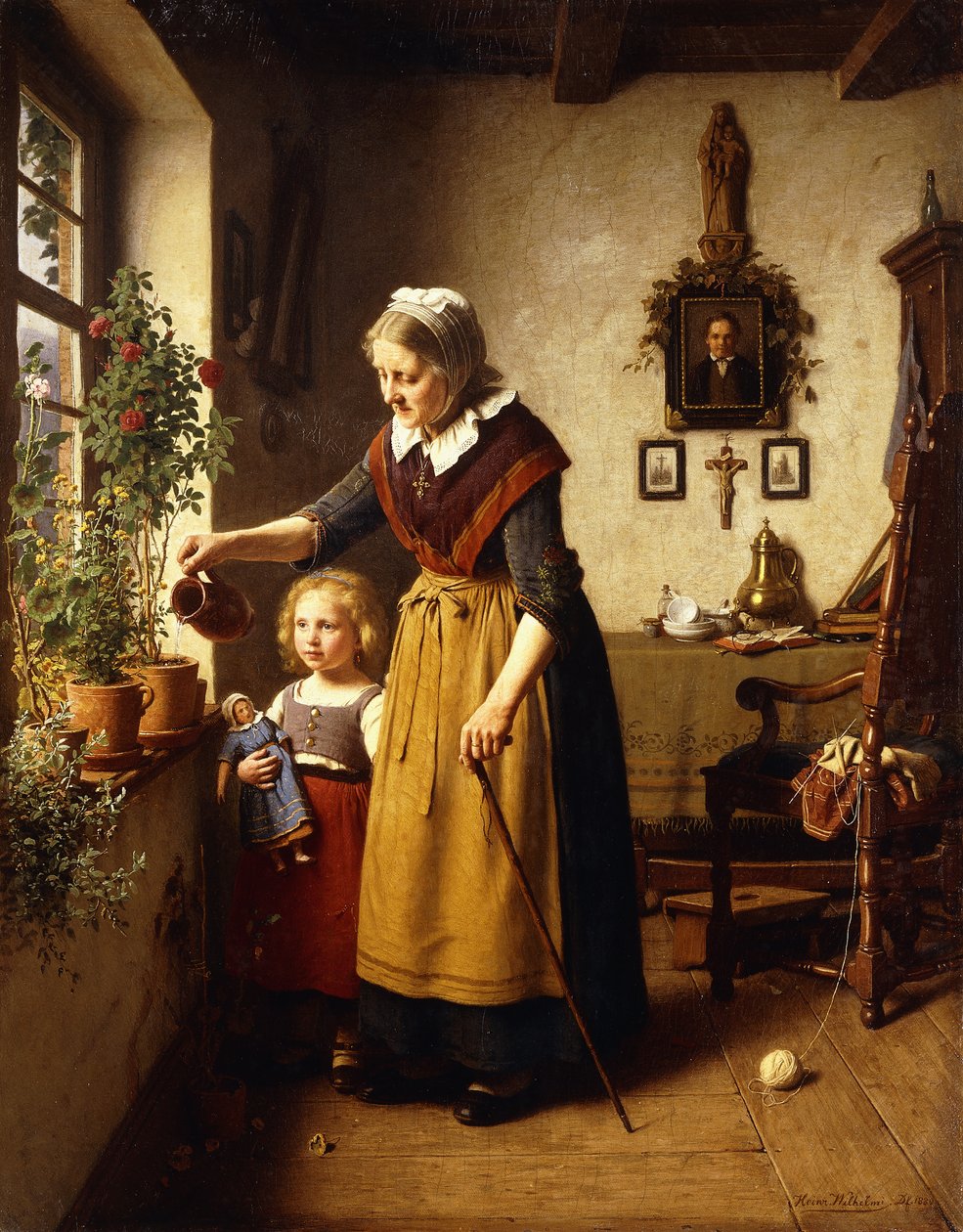Nagymamák zöld hüvelykujj alkotó: Heinrich Wilhelm