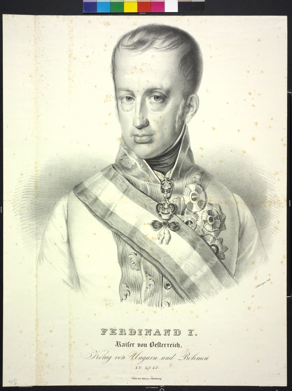 I. Ferdinánd osztrák császár alkotó: Heinrich Wilhelm Schlesinger