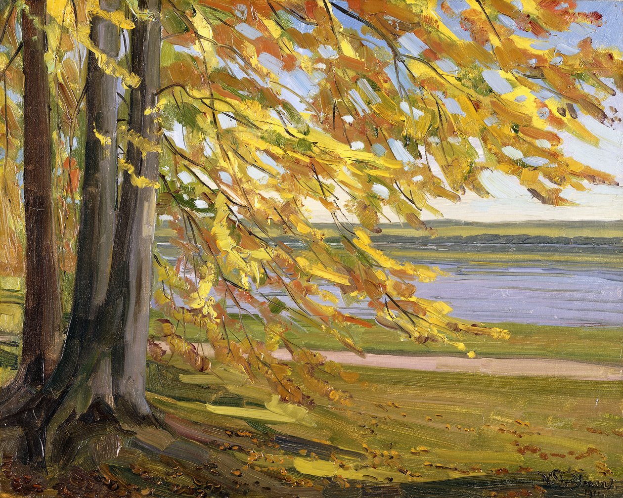 Starnberg-tó; Starnberger See, 1911 alkotó: Heinrich Wilhelm Truebner