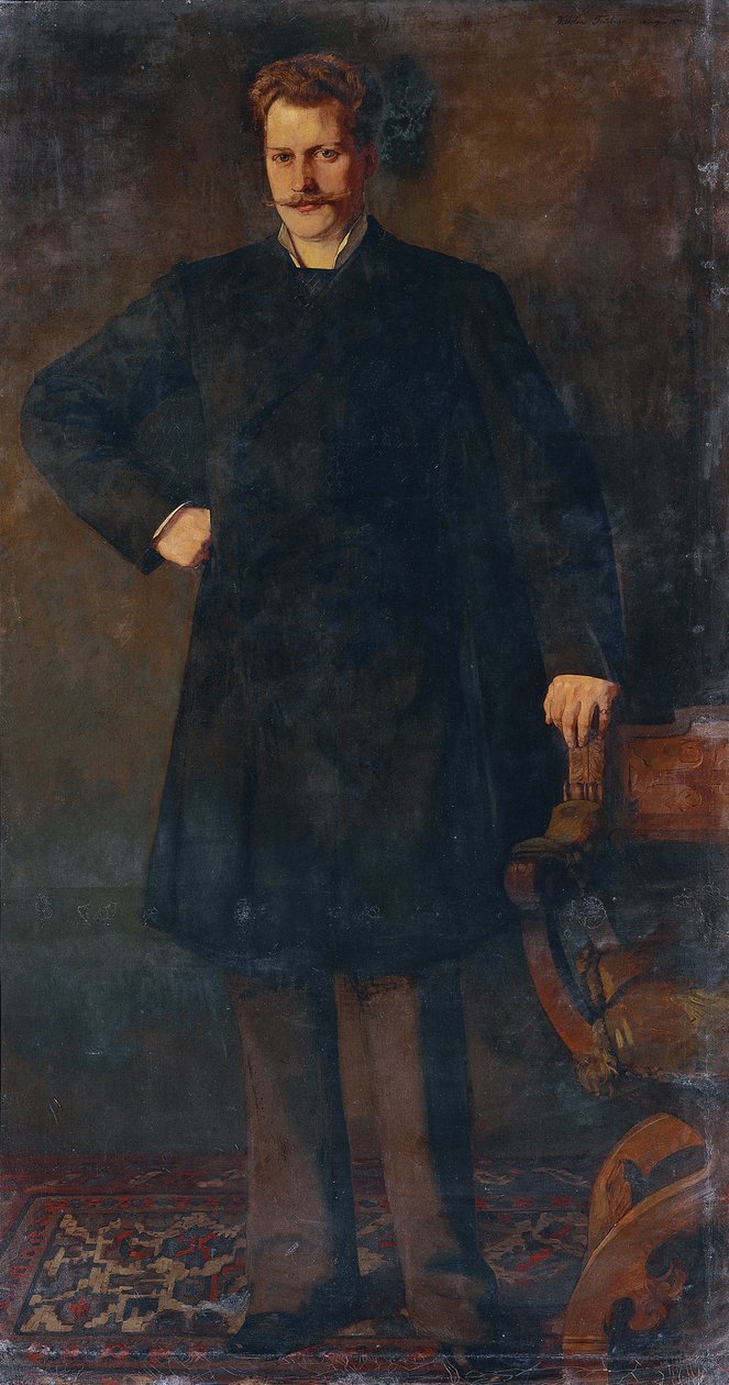 Theodor Reichmann operaénekes portréja 1849-1903, 1879. alkotó: Heinrich Wilhelm Trübner