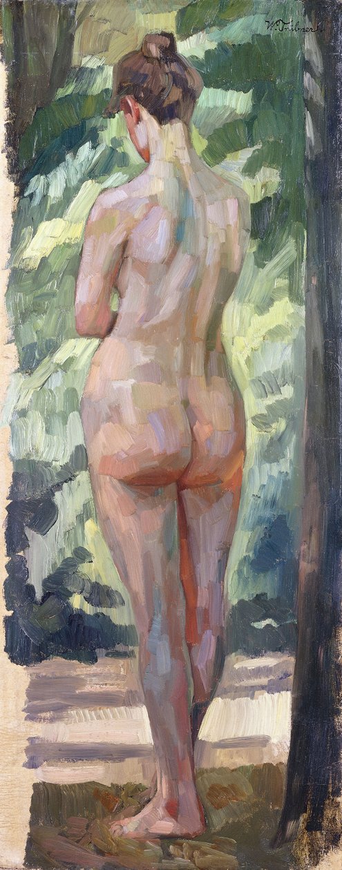 Álló akt; Álló akt, 1898 alkotó: Heinrich Wilhelm Truebner