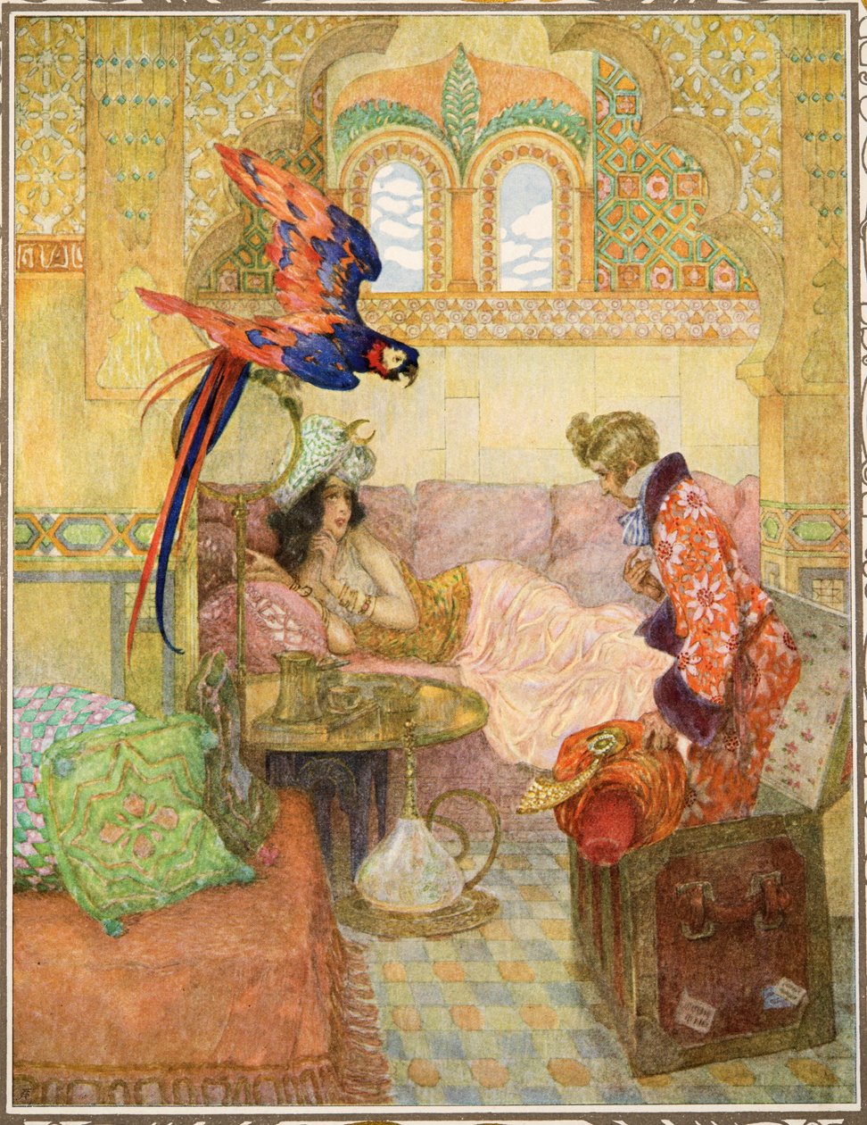 The Flying Trunk from Tales by Hans Christian Andersen, pub. 1911 alkotó: Heinrich and Urban Lefler