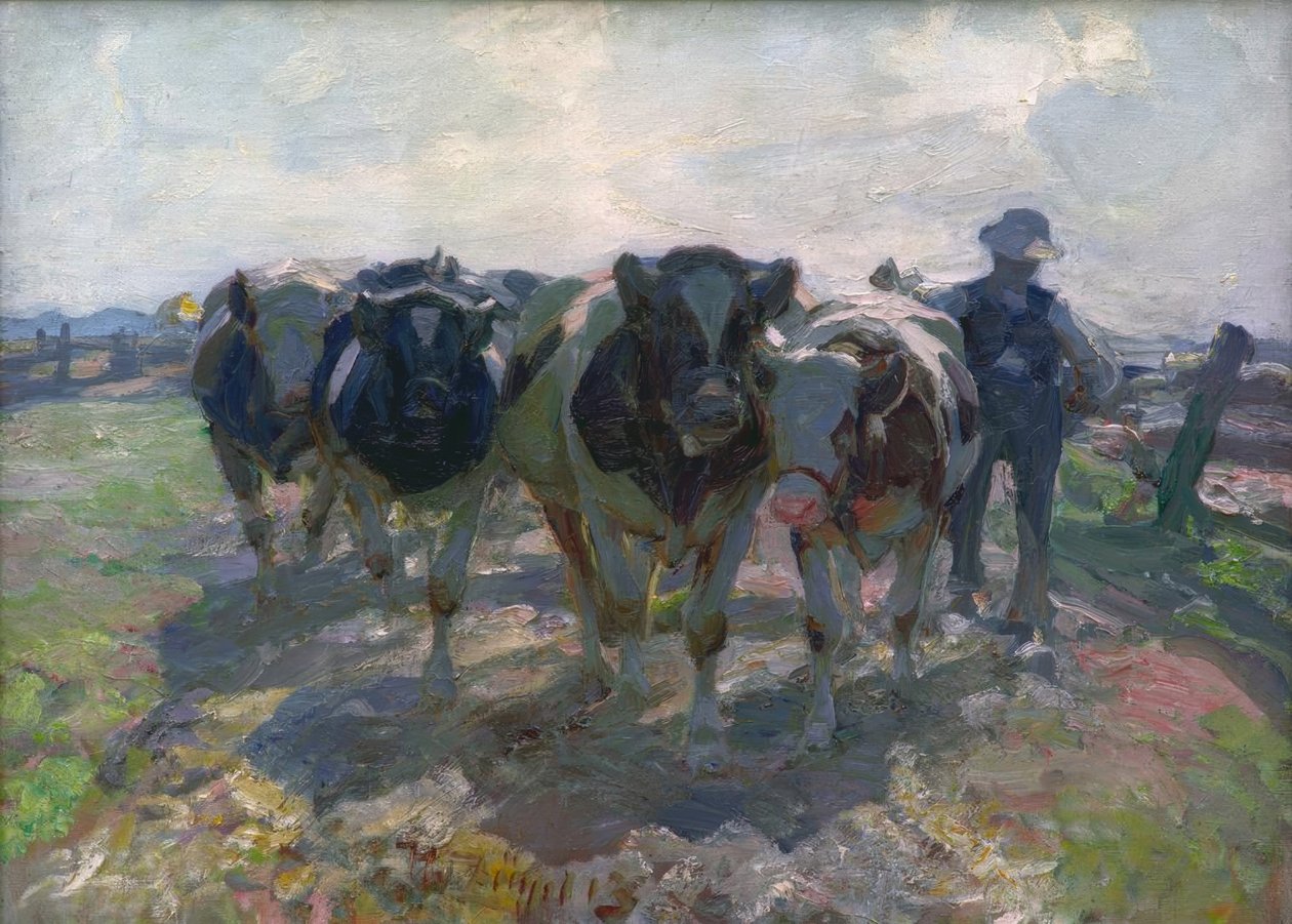 Farmer tehenekkel alkotó: Heinrich von Zügel