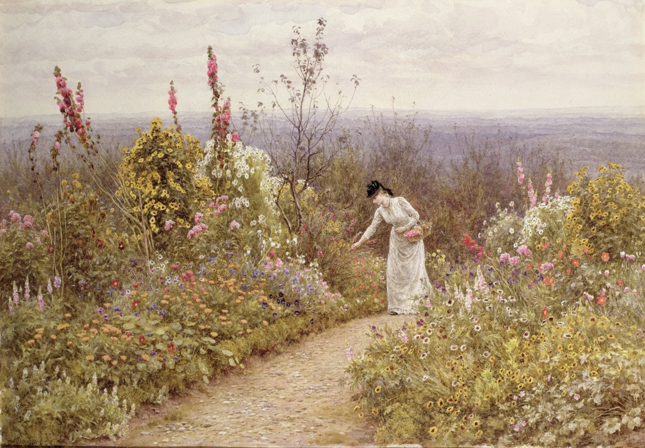 Egy kert októberben, Aldworth, 1891 alkotó: Helen Allingham