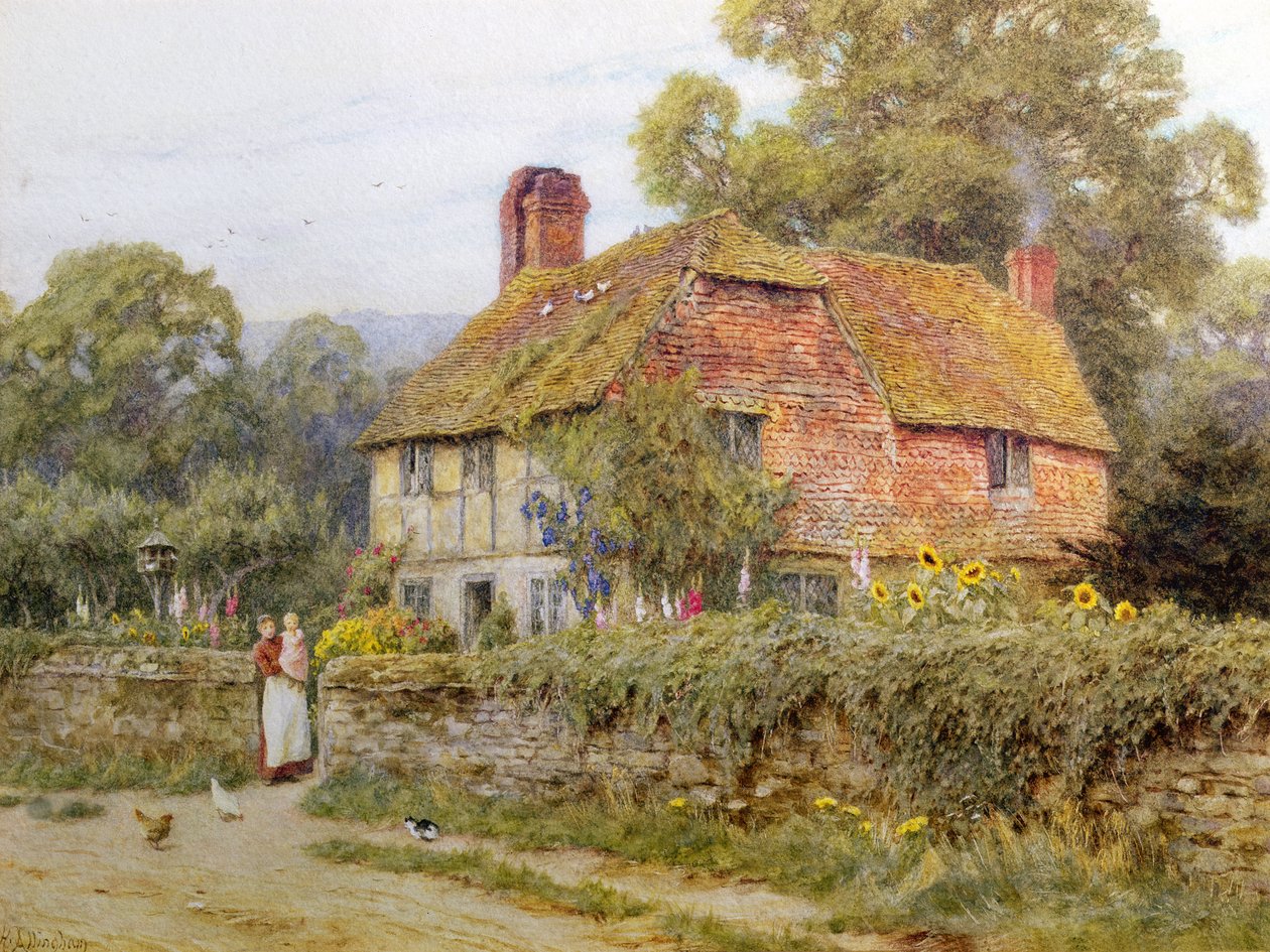 A Surrey Cottage alkotó: Helen Allingham