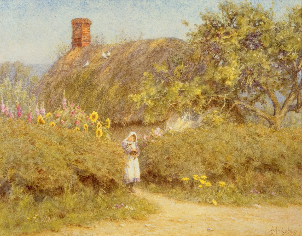 Egy Surrey-i házikó alkotó: Helen Allingham
