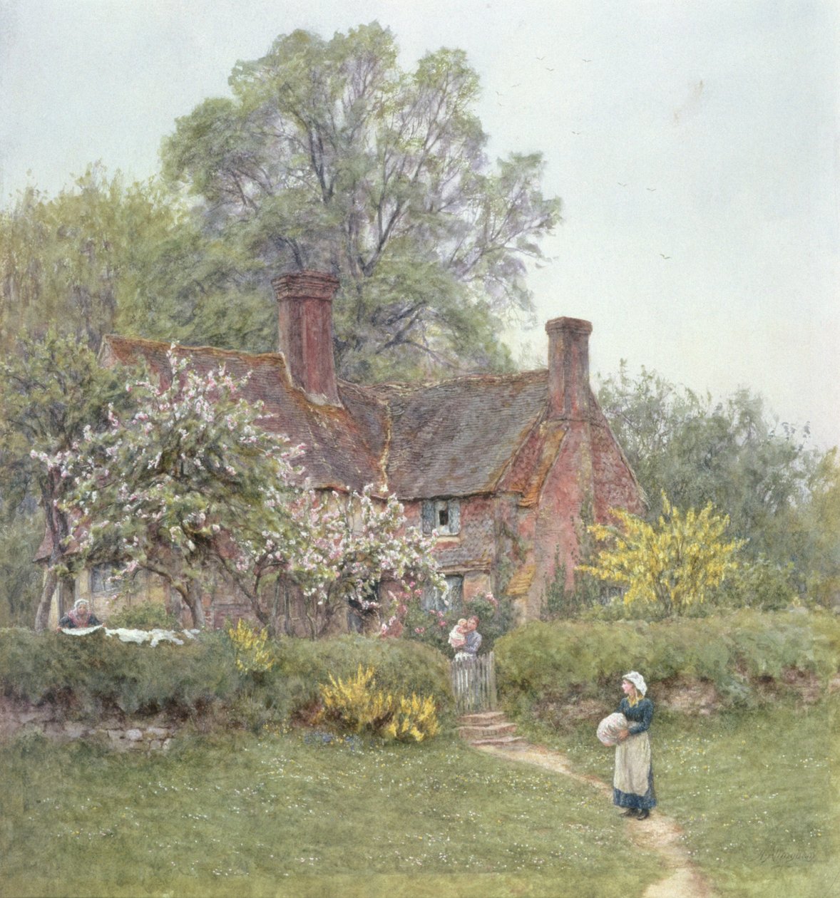 Házikó Chiddingfoldban alkotó: Helen Allingham