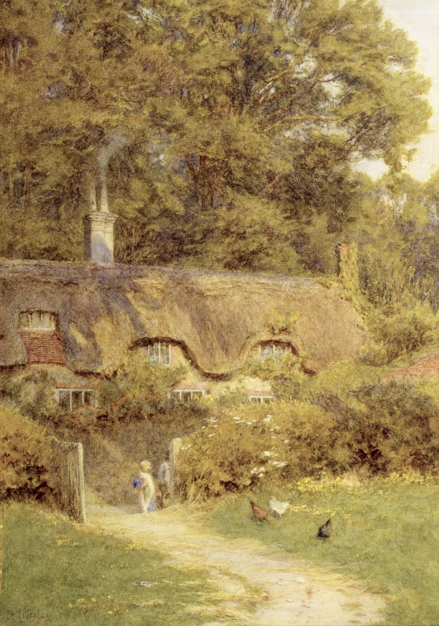 Vendégház Farringfordban, Wight-sziget alkotó: Helen Allingham