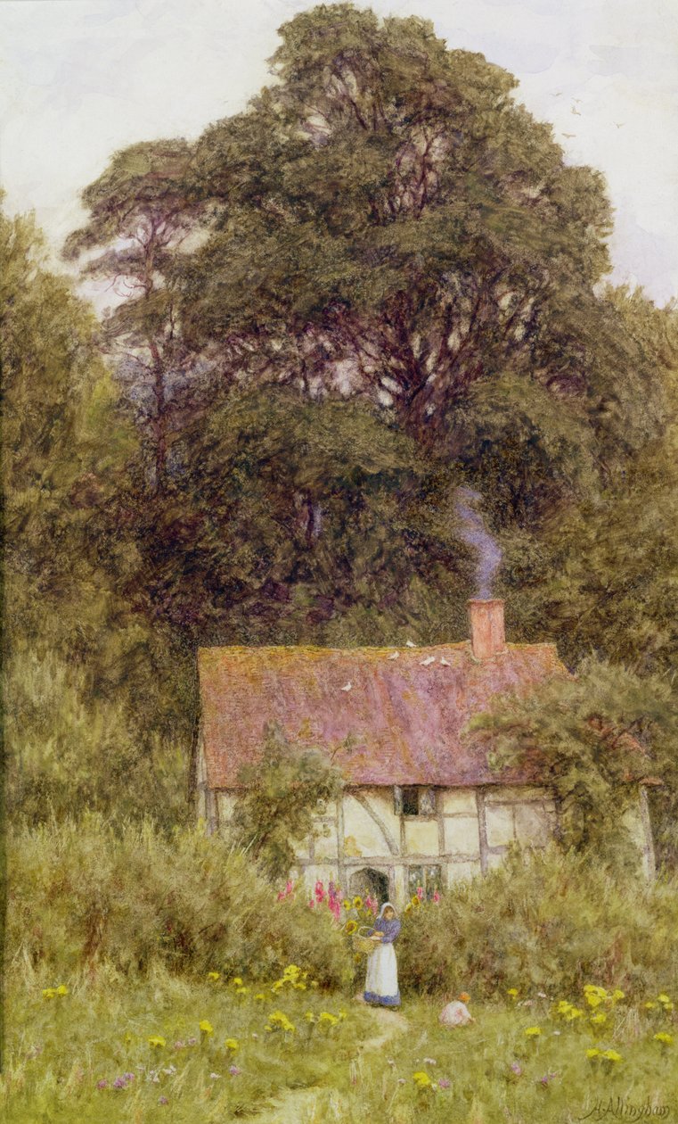 Víkendház Brook közelében, Witley, Surrey alkotó: Helen Allingham