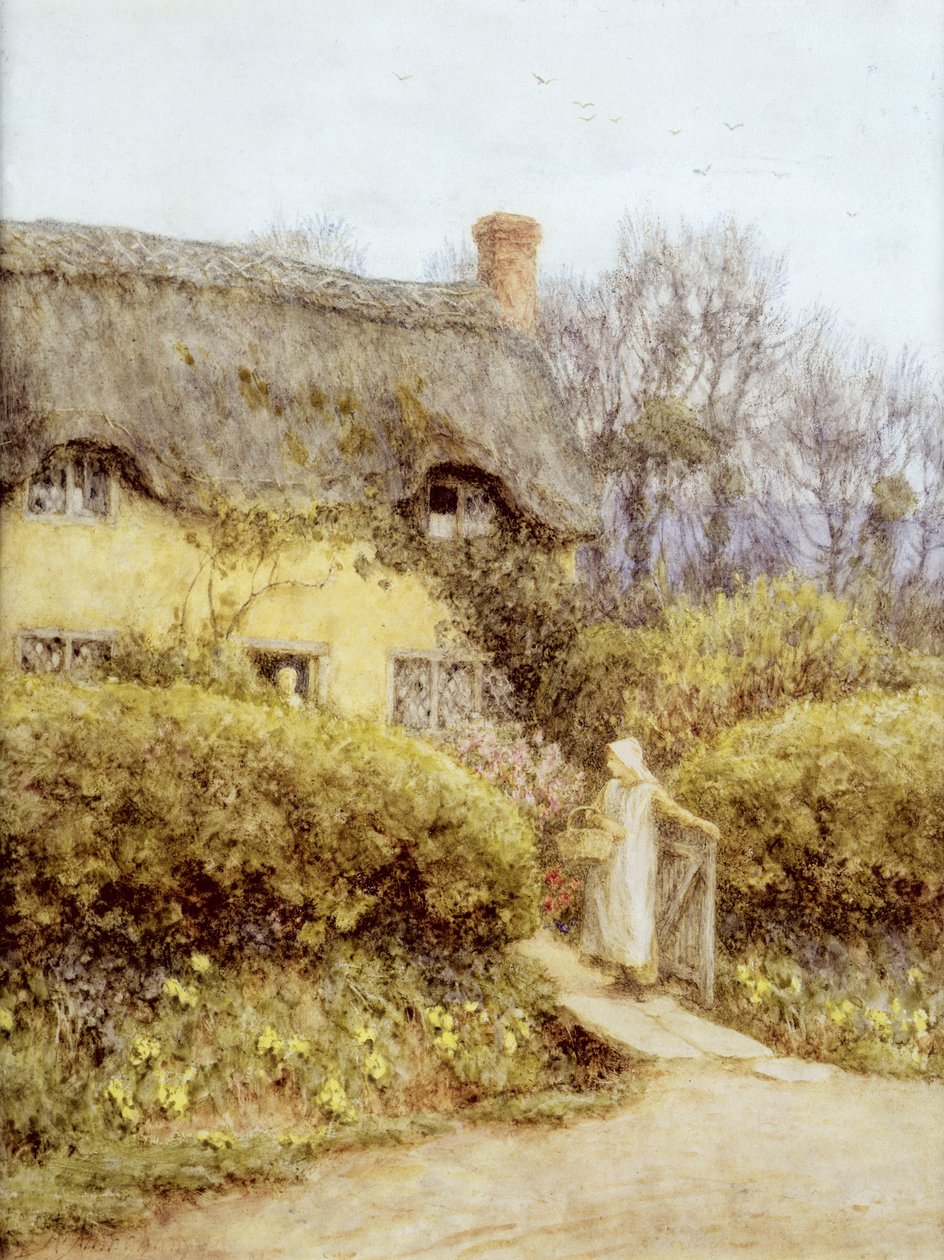 Víkendház édesvíz közelében alkotó: Helen Allingham