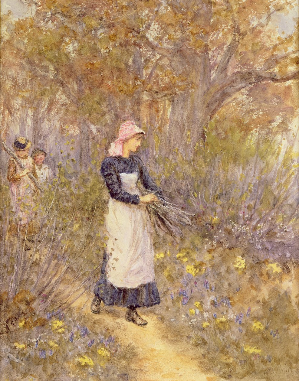 Fát gyűjteni anyának alkotó: Helen Allingham