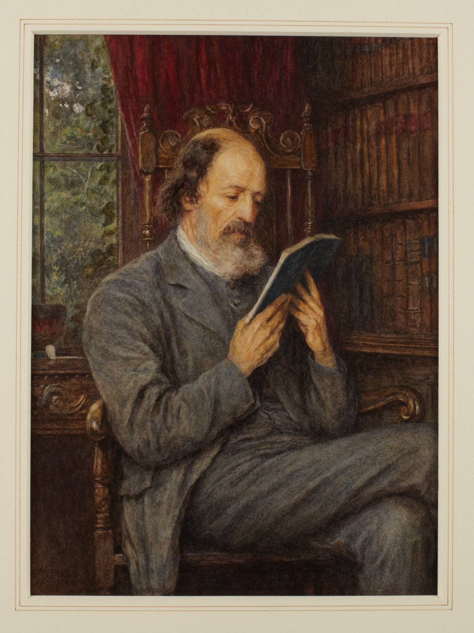 Lord Tennyson, 1890 (wc papíron) alkotó: Helen Allingham