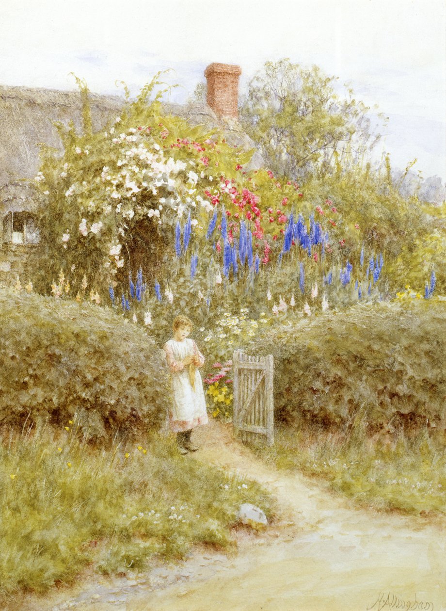 A házikó kapuja alkotó: Helen Allingham
