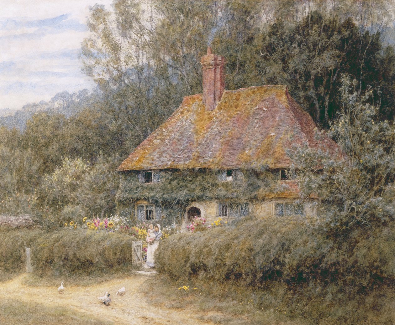 Valewood Farm Blackwood alatt, Surrey alkotó: Helen Allingham